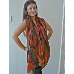 Autumn scarf - Fine Merino wool - 30 cm x 150 cm Image